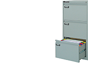 gbc Classificatore a 3 cassetti in metallo per cartelle sospese BER4003.