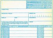gbc Copia Commissioni A5 formato a5 (22x13,5cm), 100 pagine, carta uso mano, rilegatura pinzata in testa + zigrinatura per lo strappo BM-72