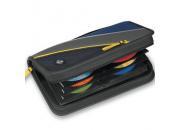 gbc Porta 64 cd-dvd con cerniera 290x178x60mm wallet sport fellowes Custodia per il trasporto e l`archiviazione dei cd senza custodia. materiale high-tech protegge i cd dell`acqua, urti, polvere e calore. zip su 3 lati per la massima facilita` di accesso e sicurezza. dimensioni 33,3x17x6cm. colore blu/grigio, accessori gialli..