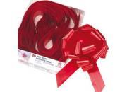 gbc Granfiocco splendene 30mm diametro 130mm rosso 30 bolis nastri granfiocco da 30mm x la creazione di un fiocco da 18+2 pedali con diametro da 130mm. BOL56013063030s