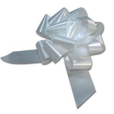 gbc Granfiocco splendene 30mm diametro 130mm bianco 09 bolis nastri granfiocco da 30mm x la creazione di un fiocco da 18+2 pedali con diametro da 130mm..