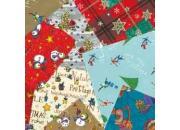 gbc Carta regalo natale happiness Carta patinata da 65gr/mq, formato:100x70cm, fantasie assortite. .