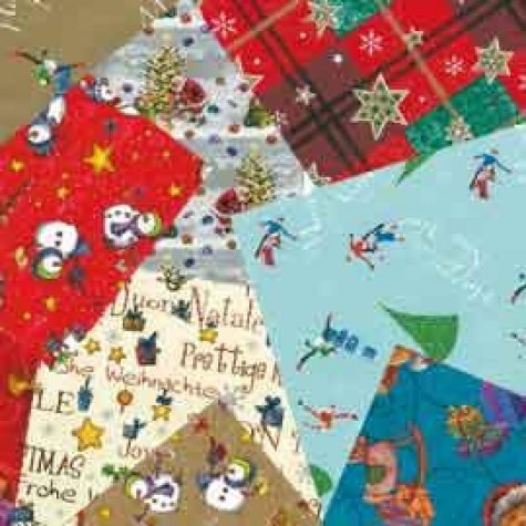 gbc Carta regalo natale happiness Carta patinata da 65gr-mq, formato:100x70cm, fantasie assortite. .