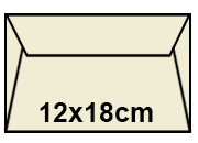 carta Buste gommate Tintoretto Fedrigoni  Crema, formato J7 (12x18cm), 120grammi x mq.