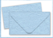 carta PERGAMENA, 10 buste + 10 biglietti in carta pergamenata AZZURRA Biglietto: 56x96mm 180gr/mq, Busta: 60x100mm 90gr/mq SCIB0797az