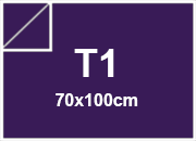 carta Carta Burano VIOLA, t1, 90gr Viola Imperiale 74, formato t1 (70x100cm), 90grammi x mq.