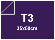 carta Carta Burano VIOLA, t3, 90gr Viola Imperiale 74, formato t3 (35x50cm), 90grammi x mq.