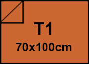 carta Carta Burano ARANCIO, t1, 90gr Arancio Bruciato 77, formato t1 (70x100cm), 90grammi x mq.