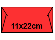 carta Buste Burano SCARLATTO, c4, 90gr Rosso Scarlatto 61, formato c4 (11x22cm), 90grammi x mq.