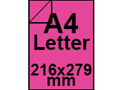 carta Carta Burano SHOCKING, a4letter, 90gr Rosa Shocking 50, formato a4letter (21,6x27,9cm), 90grammi x mq.