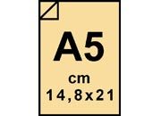 carta Cartoncinochimica RICEVENTE CAMOSCIO, a5 170gr Autocopiante.Ultimo foglio CF170 formato a5 (14,8x21cm), 170grammi x mq bra1952a5