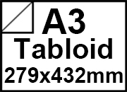 carta Carta UsoManoBIANCO, a3tabloid, 100gr Formato a3tabloid (27,9x43,2cm), 100grammi x mq.