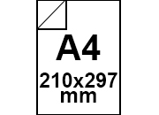 carta CartoncinoPLASTIFICATO SirioFedrigoni  A4, 280gr, BIANCO Formato A4 (21x29,7cm), 280grammi x mq, (250cartoncino+30plastificazione) BRA1985gardin