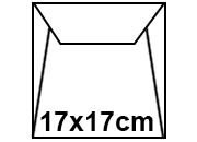 carta Buste con strip Prisma Bi-marcato Favini  Bianco, formato Q1 (17x17cm), 120grammi x mq bra770Q1