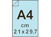 carta CartoncinoPLASTIFICATO SirioFedrigoni A4, 280gr, CELESTE Formato A4 (21x29,7cm), 280grammi x mq, (250cartoncino+30plastificazione).