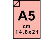 Cartoncino Favini, Schedografia, 140 g/m², A5, ROSA BRA262a5