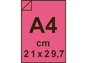 carta CartoncinoPLASTIFICATO Arcobaleno, a4, 200gr, CICLAMINO Formato A4 (21x29,7cm), 200grammi x mq, (170cartoncino+30plastificazione) BRA1086