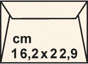 carta Buste Pergamena Marina Fedrigoni Avorio Conchiglia, formato DL (16,2x22,9cm), 90grammi x mq bra150DL