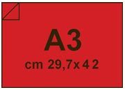 carta CartoncinoPlastificato SirioFedrigoni, ROSSO, 320gr, a3   Formato a3 (29,7x42cm), 320 grammi x mq (290cartoncino+30plastificazione).