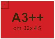 carta Cartoncino Sirio Fedrigoni (UsoMano Colorato) Plastificato Rosso, formato sra3 (39,1x48,9cm), 300grammi x mq bra465sra3