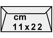 carta Buste con strip Twill Favini  Bianco, formato C4 (11x22cm), 120grammi x mq bra675C4