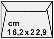 carta Buste gommate Dal Cordenons  Candido, formato DL (16,2x22,9cm), 120grammi x mq.