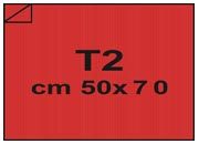 carta Cartoncino Twill ROSSO, 360gr, t2 Rosso, formato t2 (50x70cm), 360grammi x mq.