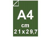 carta Cartoncino Twill VERDE, 240gr, A4 Verde, formato A4 (21x29,7cm), 240grammi x mq.