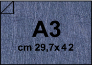 carta Cartoncino Twist Favini Blu, formato A3 (29,7x42cm), 120grammi x mq bra1825A3