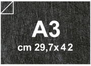 carta Cartoncino Twist Favini Nero, formato A3 (29,7x42cm), 290grammi x mq.