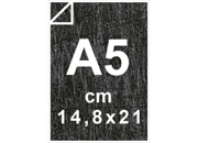 carta Cartoncino Twist Favini Nero, formato A5 (14,8x21cm), 120grammi x mq bra1822A5