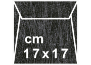 carta Buste con strip Twist Favini Nero, formato Q1 (17x17cm), 120grammi x mq.