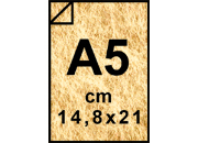 carta Cartoncino Twist Favini Oro, formato A5 (14,8x21cm), 120grammi x mq bra1819A5