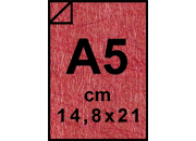 carta Cartoncino Twist Favini Rosso, formato A5 (14,8x21cm), 120grammi x mq.