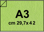 carta Cartoncino Twist Favini Verde, formato A3 (29,7x42cm), 290grammi x mq bra1839A3