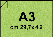 carta Cartoncino Twist Favini Verde, formato A3 (29,7x42cm), 290grammi x mq.