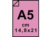 carta Cartone Cartone bilucido Tenax 1,2mm viola, formato A5 (14,8x21cm), 1300grammi x mq.