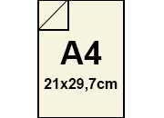 carta Cartoncino RismAcqua 140, AVORIO 110 formato A4 (21 x 29,7cm), 140gr, 200 fogli.