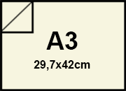 carta Cartoncino BiancoFlashIvory Favini, 250gr, a3 Avorio, formato a3 (29,7x42cm), 250grammi x mq.