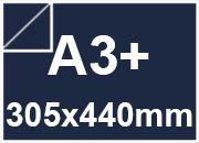 carta Cartoncino SUMO Favini, A3+, 1mm BLU SCURO, formato A4 (30.5x44cm), spessore 1mm, 700grammi x mq BRA100A3+