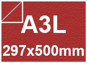 carta Cartoncino PrismaBimarcatoFavini, Rubino a3l, 250gr Rubino, formato a3l (29,7x50cm), 250grammi x mq bra1029a3l