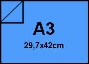 carta CartaColorata MondiNeusiedler. 80grammi, a3, Blu49 Formato a3 (297x420mm), 80gr. IQ Color, per fotocopie sbiancata con il metodo ECF, certificata ISO 9706 e FSC, ottima uniformit� dei colori, eccellente macchinabilit� BRA104d5a3