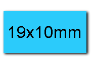 wereinaristea EtichetteAutoadesive 19x10mm(10x19) CartaAZURRO BRA1056az.