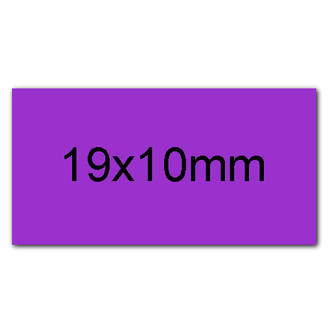 wereinaristea EtichetteAutoadesive 19x10mm(10x19) CartaVIOLA angoli a spigolo 280 etichette su foglio A4 (210x297mm), adesivo permanente, per ink-jet, laser e fotocopiatrici. (10x19mm).