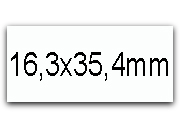 wereinaristea EtichetteAutoadesive 16,3x35,4mm(35,4x16,3) CartaBIANCA BRA1060.