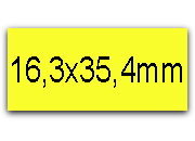 wereinaristea EtichetteAutoadesive 16,3x35,4mm(35,4x16,3) CartaGIALLA BRA1060gi.