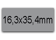wereinaristea EtichetteAutoadesive 16,3x35,4mm(35,4x16,3) CartaGRIGIA (35,4x16,3mm), angoli spigolo, 96 etichette su foglio A4 (210x297mm), adesivo permanente, per ink-jet, laser e fotocopiatrici BRA1060gr