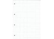 gbc BloccoCollato +4fori, A4, quadro4mm, BIANCO bra1080.