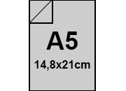 carta Cartone monolucido80, 0,7mm, 450gr, a5 GRIGIO, formato a5 (14,8x21cm), 450grammi x mq bra1090a5