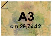 carta CartaDaPacco Millerighe FIORI, 80gr a3 Formato a3 (29,7x42cm), 80grammi x mq bra110a3
